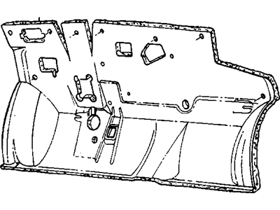 Mopar 4860246 SILENCER Dash Panel