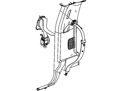 Mopar 1JK311D5AA Belt Assy-Front Outer