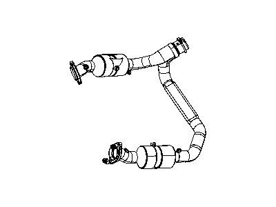 2013 Ram 1500 Exhaust Pipe - 68139891AC