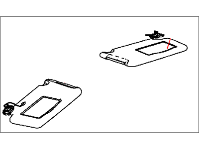 Mopar 5PJ80DX9AA Visor-Illuminated