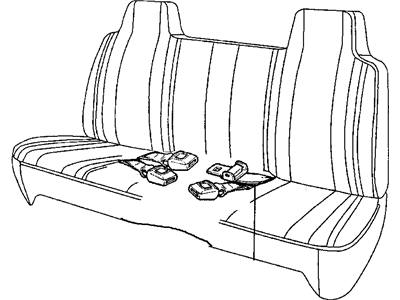 Mopar 5EX61SAZ Buckle And Tip Seat Belt