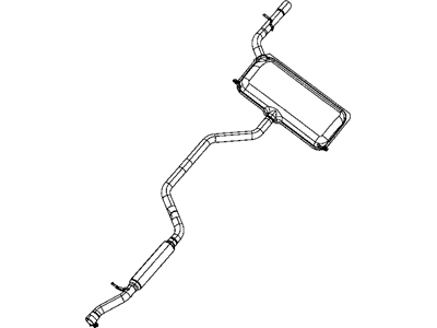 Mopar 5171096AG Exhaust Muffler And Tailpipe