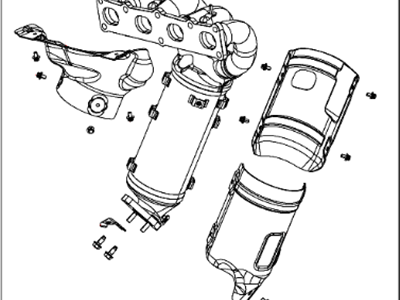 Mopar 68197576AA Exhaust Manifold And Catalytic Converter Maniverter