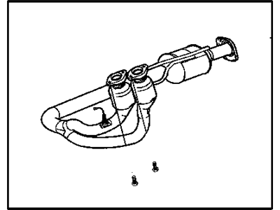 2002 Jeep Wrangler Catalytic Converter - 52101270AB