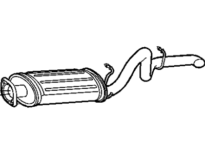 Mopar 52019241AE Exhaust Muffler And Tailpipe