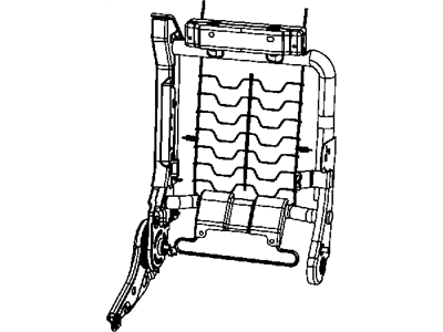 Mopar 68071155AA Frame-Front Seat Back