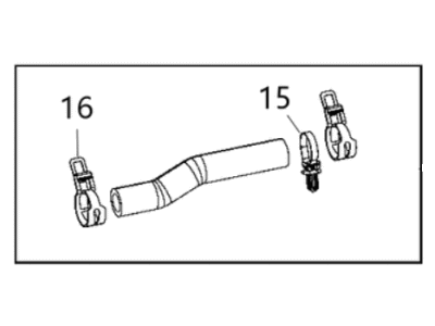 Mopar 68285547AB Hose-Oil Cooler Outlet