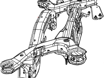 Mopar 5085330AL CROSMEMBR-Rear Suspension