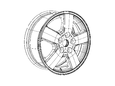 Mopar 1EG95PAKAD Aluminum Wheel