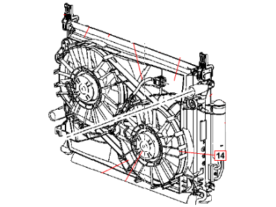 Mopar 5170741AA Motor-Radiator Fan