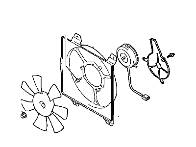 2002 Dodge Stratus Fan Motor - MR958424