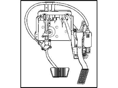 Mopar 52855493AD Pedal-Brake And Accelerator