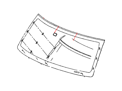 2007 Jeep Commander Windshield - 5170883AA