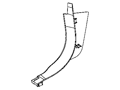 Mopar XQ93XDBAE Panel-COWL Side Trim