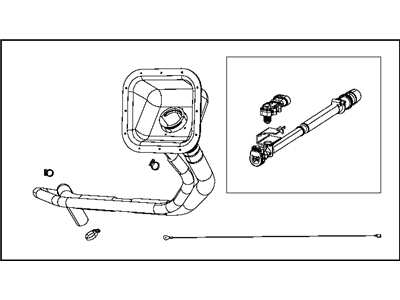 2022 Ram 2500 Fuel Filler Neck - 68312861AD
