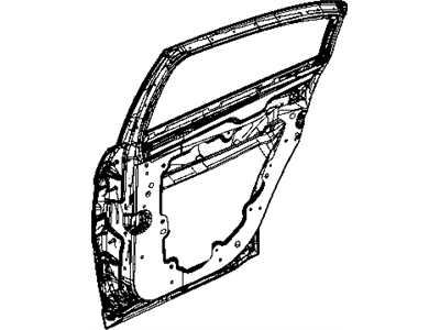 Mopar 5303691AF WEATHERSTRIP-Rear Door Outside Belt