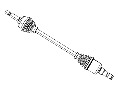 Mopar 4743818AB Rear Axle Assembly Or Cv Shaft