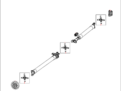 2013 Ram 2500 Drive Shaft - 5146487AB