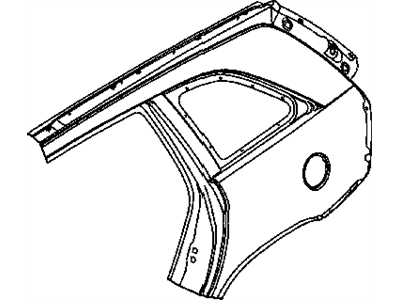 Mopar 5101987AA Panel-Body Side Aperture Rear