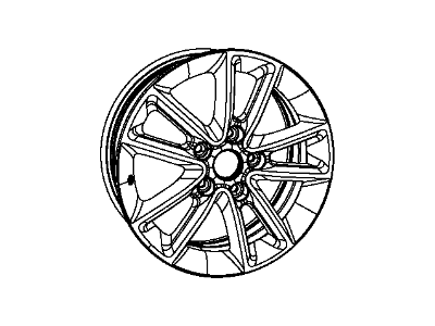 Mopar 5LN63DD5AA Aluminum Wheel