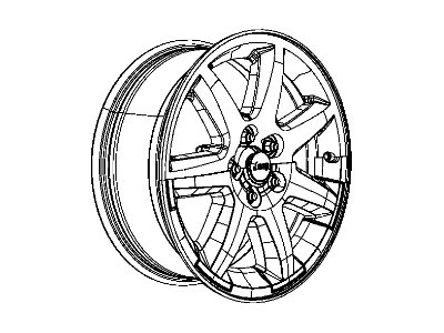 Mopar 1DT35PAKAA Aluminum Wheel