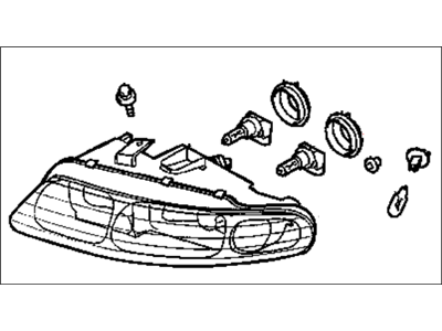 2000 Dodge Avenger Headlight - MR485678