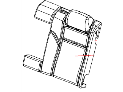 Mopar 5QY03DX9AA Rear Seat Back Cover Left