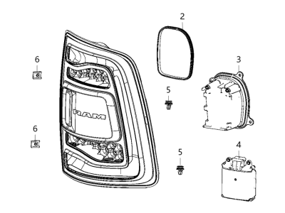 Ram Back Up Light - 68446838AD
