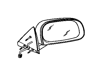 Mopar 55112641AD Driver And Passenger Manual Side View Mirrors Textured Replacement