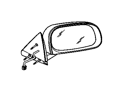 Mopar 55077623AD Drivers Power Side View Mirror