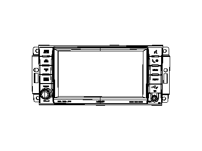 Mopar 5064761AC Radio-MW/FM/DVD/HDD/MP3/REAR Camera