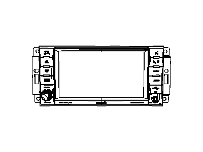 Mopar 5064758AB Radio-AM/FM/DVD/HDD/MP3/SDARS/RR