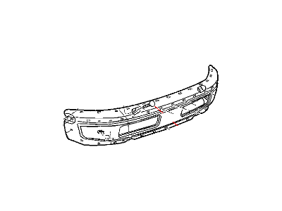 Mopar 55076599AD Front Bumper