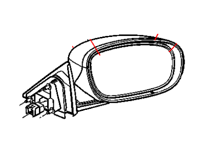 Mopar 4805882AD Outside Rearview Electric Heated Mirror