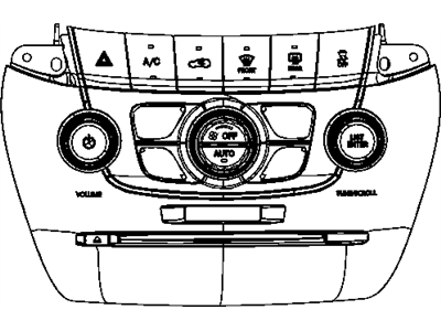 Genuine Chrysler 1RK591X9AD Radio Stack