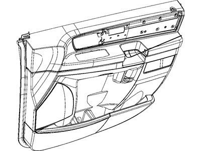 Mopar 1PL901T1AA Panel-Front Door Trim