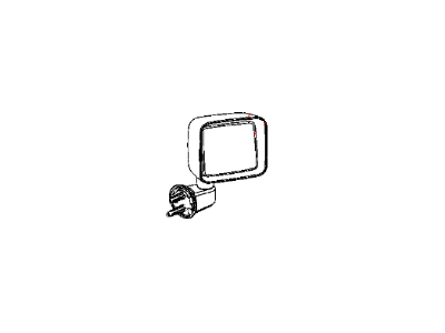 Mopar 68078178AA Outside Rear View Mirror