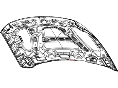 2014 Ram 2500 Hood - 68160234AB