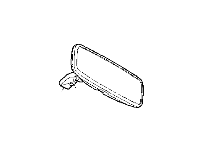 Mopar 55154990AB Interior Rear View Mirror-Door Mirror