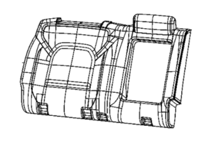 Mopar 7AR37BD3AA Cover-Rear Seat Back
