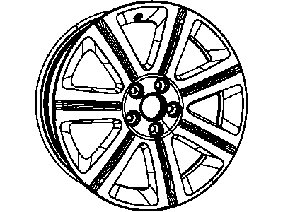 Mopar 1KW35XZAAB Aluminum Wheel