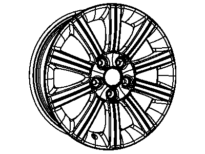 Mopar 1KW34PAKAA Aluminum Wheel