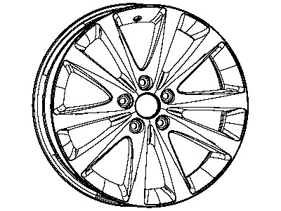 Mopar 5NL47DX8AA Aluminum Wheel