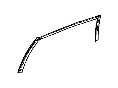 Mopar 4894359AG WEATHERSTRIP-Rear Door Header