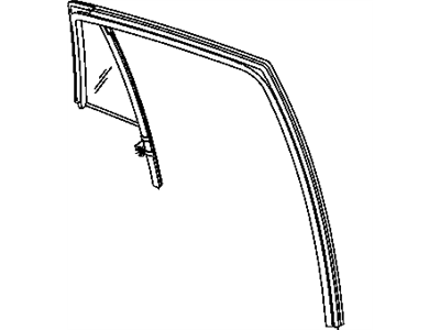 Mopar 5067771AB Glass-Door Glass Run With Glass