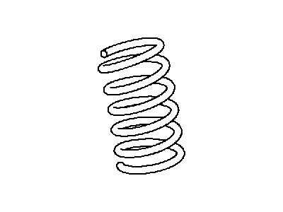 6884917 Spring 68184445AA - Genuine Mopar Rear Coil Spring