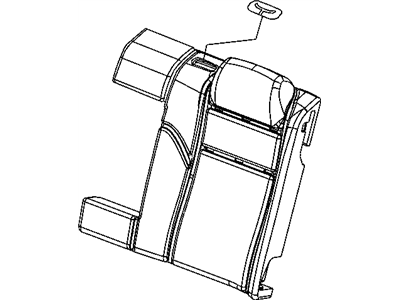 Mopar 5140459AA Frame-Rear Seat Back