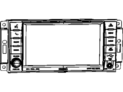 Mopar 5064829AF Radio-AM/FM/CD/DVD/HDD/MP3/NAV/SA