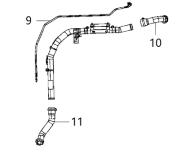 2021 Jeep Wrangler Fuel Filler Neck - 68426561AE