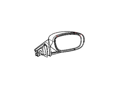 Mopar 4806336AD Outside Rearview Electric Heated Mirror